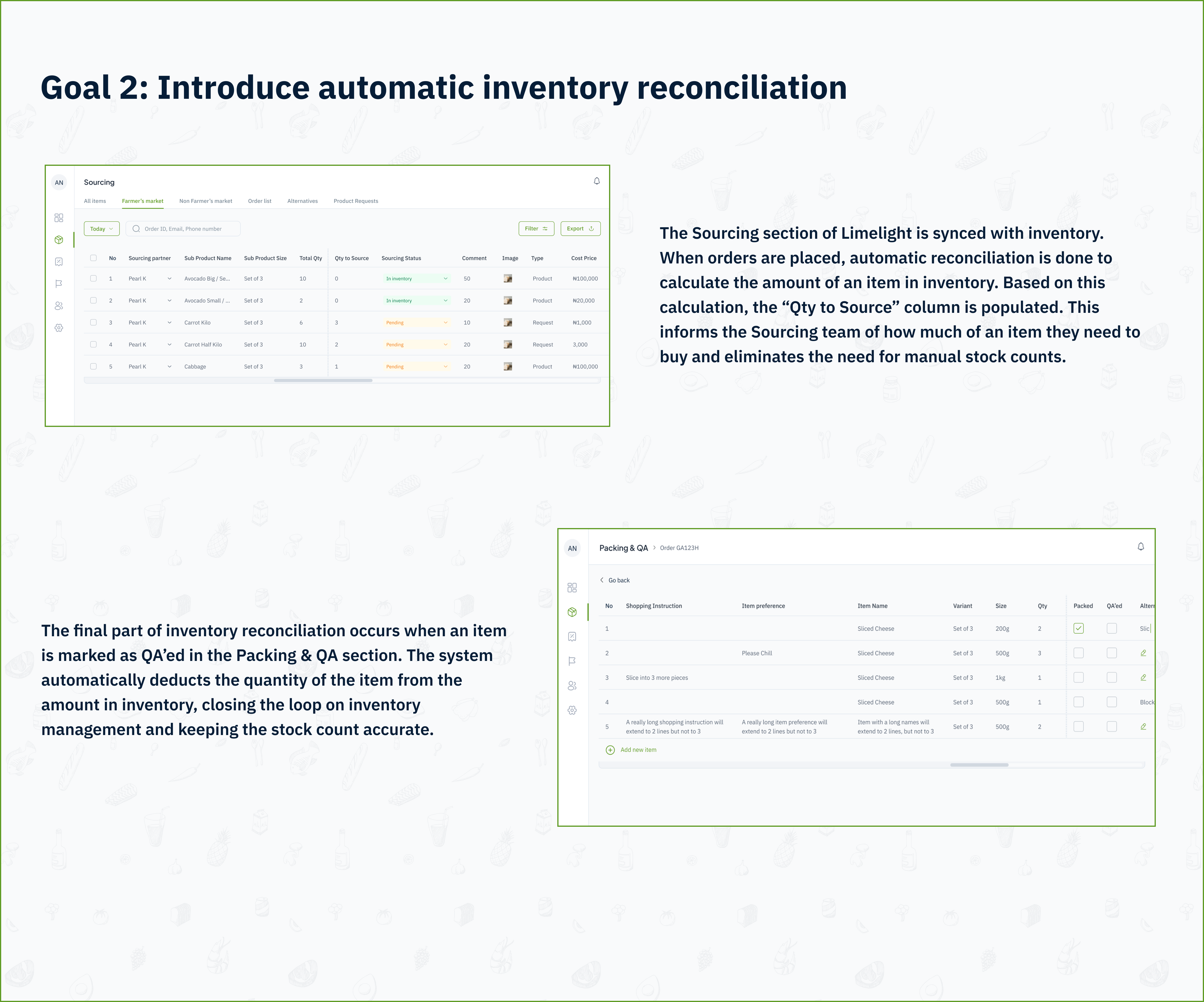 image showing automatic inventory reconciliation